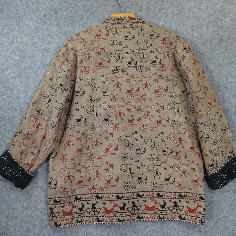 Reversible Loop Button Jacket S L Black White Eth… - image 3